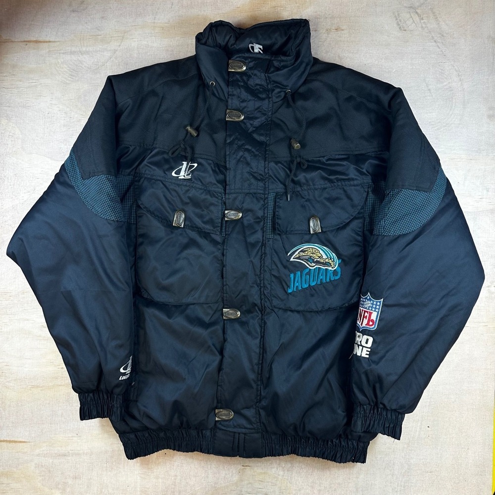 Vintage Logo Athletic NFL Pro Line Jacksonville Jaguars Puffer Jacket Mens M